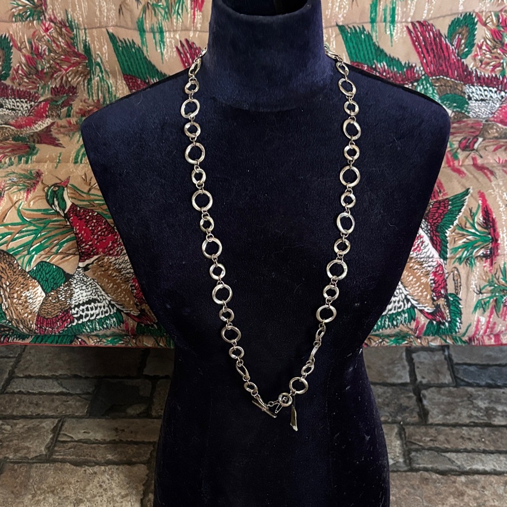 Premier Designs Silver Circle Link Necklace